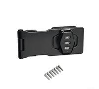 Password Combination Cabinet Door Lock Zinc Alloy Multi-Purpose Drawer Lock for File Cabinets Cupboards Wardrobes Refrigerators with Easy Reset Function(4 inch black)
