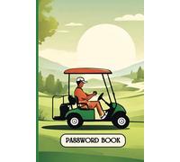 Password/Email address Golf Book, alphabetically organized, Password Organizer for Website and Login Details, 6 x 9 inches, 112 pages, record and keep ... santa, white elephant gift, golf lovers
