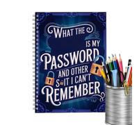 Password Journal Book Spiral Website Information Keeping Journal