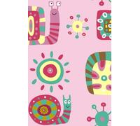 Password Journal: Cute children's with a decorative snails on a pink background Seamless College Ruled Book Journal (100 Lined Pages) (6" x 9" Large Size)