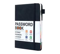 Password Journal - Login Tracking Log Book, Compact Contact Book | Multi-Use Web Password Keeper with Alphabetic Dividers, Dir Hardcover
