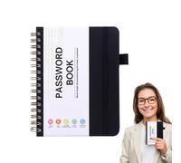 Password Keeper Book - Portable Hardcover Record Books | Secure Password Book | Diary Notebook With Alphabetical Tabs A6 Address Organizer For Organizing Important Information 56 Page