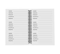 Password Keeper Notebook - Layered Tabs Organizer, Lightweight Secure Index | Creative Illustration Address Password Record for Adults Men Women Home Indoor Office Study Family Sharing Use
