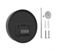 Password Key Box 2 Pack 11.5x10x4.3cm Customisable Lock Secure Storage | Plastic Construction 4-digit PIN Lock For Keyless Security Compact Round Design Suits Home Office Garage Drawers Desks