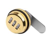 Password Lock 3 Digital Code Combination Lock Box Mail Post New Alloy Zinc Locker Cabinet for Caravans Motor Homes Boats(Black)