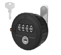 Password Lock for Cabinets and For Drawers Featuring Waterproof ABS and Zinc Alloy, Backup Key, User Friendly Password Management with For Easy Code Setting (20mm Black)