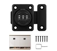 Password Lock For Door,Keyless Entry Door Lock - 3 Digit Keyless Password Latch Lock For Barn Door,Security Combination Lock