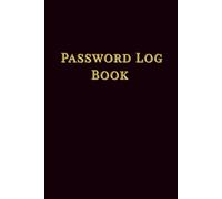 Password Log Book - Black Minimalist Edition