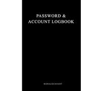 Password Logbook - Black Minimal Edition: Simple A-Z Password Organizer with Clean Ultra-Dark Layout