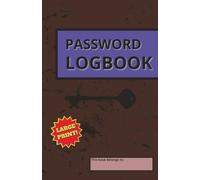 Password Logbook: Compact, Easy-to-Use Password Notebook for Managing All Your Online Accounts | Stay Organized and Never Lose a Password Again with This Handy Internet Login Notebook - Blue Edition
