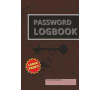 Password Logbook: Compact, Easy-to-Use Password Notebook for Managing All Your Online Accounts | Stay Organized and Never Lose a Password Again with This Handy Internet Login Notebook - Black Edition