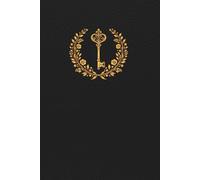 Password Logbook | Internet Password Organizer with Large Print | Password Keeper Notebook: Black Leather-Style Cover, 6x9 Inch, 100 Pages | WiFi, ... | Custom A-Z Index | Perfect for Seniors