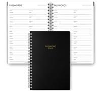 Password Logbook with Alphabetical Tabs - Password Organizer for Internet and Websites Journal Notebook - A5