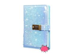 Password Notebook A5 Password Lock Journal Notebook Creative Plain Ruled Notepad for Students, Stationery Diary with Secure Combination(Color 2)