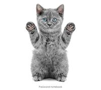 Password notebook: Large internet address and password logbook / journal / diary - Playful kitten cover (Cat lover's notebooks)