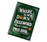 Password Notebook, Notebook with Smart Index - Password Cover Book - for Family Students Adults Men and Women at Home in the Office and for Study