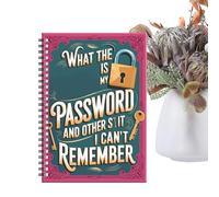 Password Notebook,Spiral Journal Planner,Internet Organizer Notebook - for Seniors Women Men Workplace College School Meeting Home