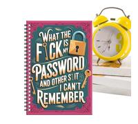 Password Notebook - Spiral Journal Planner, Password Journal Feature for Secure Record Keeping, Home Workplace Management, College School Meeting Note Tracking, Personal Information Protection