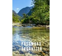 Password Organizer: 6 x 9 Small Password Journal For Seniors With Alphabetical Tabs, Glossy Scenic Cover, Large Print