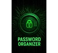 Password Organizer - Digital Green: Internet Password Book with Security Tips, Subscription Tracker & Emergency Contacts