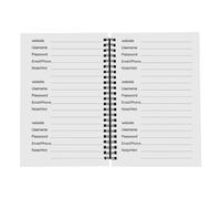 Password Organizer Notebook - A5 Smart Index Log Book, Lightweight Password Keeper, Secure Storage Notebook Convenient Codeword Log Book for Family Friends Students Adults Office Home Use