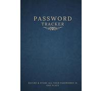 Password Organizer & Tracker Book - A to Z Alphabetical Tabs, Hardcover Logbook with 100 Pages( 6×9 Inches, Black & White Interior ): Secure Journal with Website, Username, Password & Notes Sections