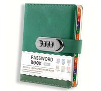 Password Protected Diary with Thick Cover 60 Pages Premium Paper Ideal for Travel Ciphered Address Book