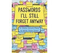Passwords I'll Still Forget Anyway: A Totally Secure Place to Write them Down | Password Organizer for Over 400 Passwords | 6x9 inches | Funny Gift for Forgetful People, Seniors, Anyone