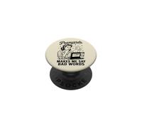 Passwords Make Me Say Bad Words Funny Computer Humor PopSockets Adhesive PopGrip