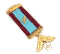 Past Installed Mark Master Mason Masonic Breast Jewel - [4 1/4'' Tall]