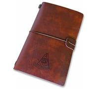 Past Master Masonic Leather Journal - [Brown]