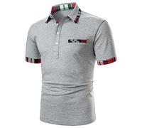 Past Orders Men T Shirt Short Sleeve V Neck Henley Tops Classic-Fit Cotton Floral Print T-Shirts Casual Lightweight Tee Athletic Work Blouses Holiday Daily Vintage Pullover Grey