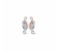 Past Present Future Sterling Silver Earrings with Topaz Clogau Metallics One Size