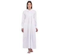 Past Times Collar White Cotton Nightdress