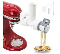 Pasta Attachment Compatible with Kitchen Aid Stand Mixer, 6 Pasta Shape of Pasta Press, 6 in 1 Pasta Noodle Maker Attachments