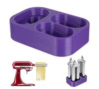 Pasta Attachment Holder for KitchenAid Stand Mixer - Keeps Attachments Secure & Countertops Clutter-Free (Purple)