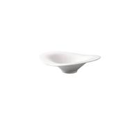 Pasta Bowls Appetizer Plates Western Food White Odd-Edge Soup Cold Dish Restaurant Irregular Commercial Ceramic Special-Shaped Dessert Appetizer Dining Serving Plates for Parties