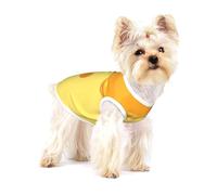 Pasta Cheese Food Pattern,Cotton Sleeveless Pet T-Shirt Soft Stretchy Puppy Breathable Vest,L