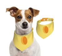 Pasta Cheese Food Pattern,Dog Bandanas Cotton Pet Scarf Adjustable Bibs for Pet,L