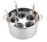 Pasta Cooker Insert Set with Built-in Strainer Steam Veggies, Versatile All-in-One Cooking Cookware