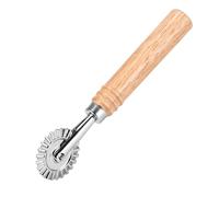 Pasta Cutter Wheel, Ravioli Cutters Pastry Making Tools, Long Wooden Handle Pasta Pastry Cutters Wheel for Kitchen DIY Dumpling Noodle Cookie Accessories