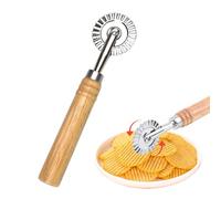 Pasta Cutter Wheel with Roller, Zinc Alloy Ravioli Cutter, Dumpling Lace Making, Pastry Cake Form Baking Tool for Home, Kitchen