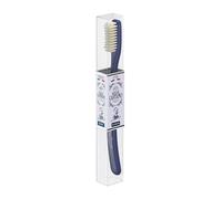 Pasta del Capitano 1905 Vintage Toothbrush with Medium Bristles, Reproduction of the Original Version, Reaches the Most Difficult Corners, 100% Made in Italy, Blue