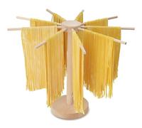 Pasta Drying Rack Noodle Stand with 9 Bar Handles Collapsible Wooden Noodle Drying Rack Detachable Household Noodle Dryer for Homemade Fresh Spaghetti, Easy Storage and Quickly Set Up
