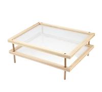 Pasta Drying Rack Stackable, Wooden Pasta and Her-b Drying Rack, Food Vegetable Drying Rack, Mesh Flat Drying Rack for Food and Vegetable Dehydration