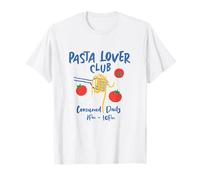Pasta Lover Club Funny Spaghetti Fork Tomato Foodie Noodle T-Shirt