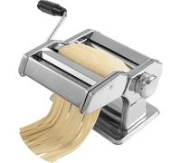 Pasta Machine - Manual Steel Noodle Maker with 9 Adjustable Thickness Settings for Fresh Pasta & Spaghetti