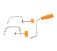 Pasta Machine Replacement Handle and Holding Clip Metal Crank | Stable Operation Replacement Parts Set, Fits Most Manual Pasta Machines, Includes Bench Clamp and Crank Handle