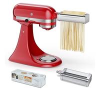 Pasta Maker Attachment for all KitchenAid Stand Mixer - Spaghetti Cutter | Stainless Steel Pasta Accessory, Spaghetti Attachment