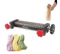 Pasta Maker Attachment for Stand Mixer, Stainless Steel Dough Press, with Dual Size Cutter Heads, Effortless Rolling and Cutting for Homemade Pasta Lovers